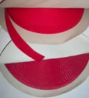 Sew On Hook And Loop Fastener Tape 1" Red