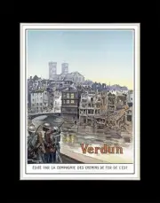 1919 Verdun, Eastern Railways - Matted for 11x14 Frame