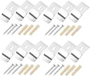 COLLBATH 12pcs Versatile Curtain Rod Brackets Heavy Duty Support for Vertical Blinds Easy DIY Installation Elegant Design for Home Decor No Drill Required