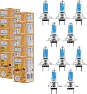 KaiDengZhe H7 Headlight Bulb 12V 100/90W - 10-Pack Ultra Bright H7 Halogen Headlight Lamp Natural White Light Standard Globe for Daytime Running/Fog Lights (Universal Fit)