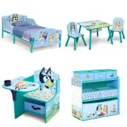 Delta Children Bluey 3D Toddler Bed, Table & Chair Set, Toy Organizer & More!