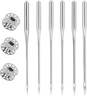 [Naisfei] 60 Pcs Home Sewing Machine Needles, Sewing Needles, Universal Sewing Machine Needles for Shirting, Thick Cloth, Leather, Canvas, Denim(65/9, 75/11, 90/14, 100/16, 110/18)