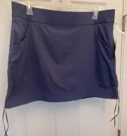 Columbia Skort Mini Skirt Shorts Women’s Size 1X Blue Pull On Quick Dry Athletic