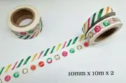 Washi Tape Gold Foil Watercolor and love 2 rolls 10m set MT488B