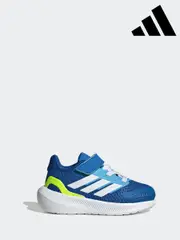 adidas Blue Runfalcon 5 Hook and Loop Easy On Infant Trainers (AR8196) | $58