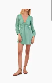 ViX by Paula Hermanny Amelia U-Ring Long-Sleeve Minidress XSmall