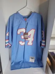 Throwback Mitchell & Ness 1980 Houston Oilers Earl Campbell Jersey Sz 48 XL