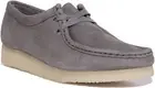 Clarks Originals Wallabee Leather Moccasin Womens Flat Shoes In Grey UK 4 - 8