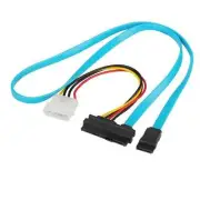 SFF-8482 SAS 29 Pin To 1 SATA Adapter Hard Disk Drive Splitter Data Cable 70cm