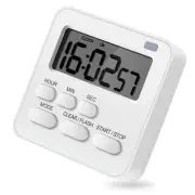 Kitchen Timer,Egg Timer with Clock,Digital Timer Stopwatch with LCD Loud1191