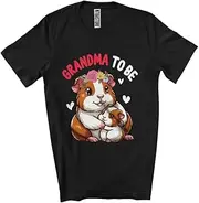 [Generic] Grandma to Be, Lovely Mother's Day Flowers Guinea Pig New Grandma, Pregnancy Family Group Unisex T-Shirt