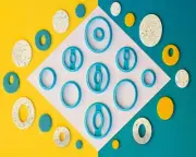 Oval Polymer Clay Cutters | Clay Link Earring Cutters | Donut Earring Cutter Set