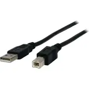 PRO.2 USB 2.0 Type A Male to B Plug 2m Cable/Lead Cord for Computer Printer BLK
