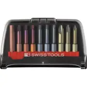 PB SWISS Assorted Screwdriver Bit Set With Case - 10 Piece PB E6.985