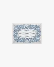 Bath Mat | Blue Bath Mat Prato Ivory & | Ruggable