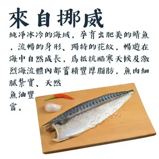 【老爸ㄟ廚房】 熱銷正宗挪威鯖魚(170-200g)-共15片組