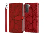 For Samsung Galaxy S22 Plus Cover with Kickstand - Red