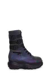 [Dolls Kill] Mad Hustle Pocket Combat Boots - Reflective (Fairfax)