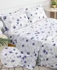 Cotton Sheet Set Full Queen King Size Fitted Flat Sheets 200 Thread Count Luxury