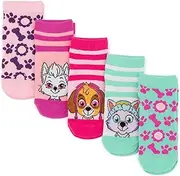 [PAW PATROL] Socks 5 Pack Kids | Girls Children Toddlers Multicolour Everest Skye Characters Sweetie Villain | Footwear Accessories