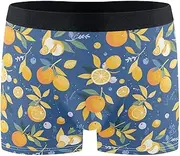 [FRODOTGV] Oranges Blue Men's Boxer Briefs Shorts Running Underwear for Men Underware Boxer Para Hombre