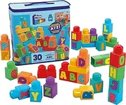 Mega Blocks ABC Building Blocks Toy in Bag (30 Pieces)