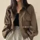 【XIAO ZHAI NV 小宅女】韓版寬鬆燈芯絨加厚百搭長袖襯衫外套 3色