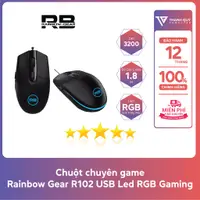 在飛比找蝦皮購物優惠-鼠標遊戲 Rainbow Gear R102 USB Led