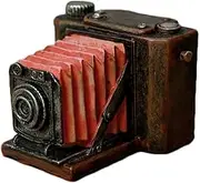 Colias Wing Home Decor Vintage Style View Camera Shape Design Coin Bank Money Saving Bank Toy Bank Cents Penny Piggy Bank-Red