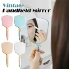 Handheld Mirror European Style Makeup Mirror with Handle Vanity Portable