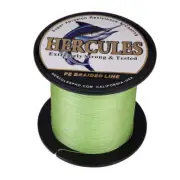 HERCULES 100M 109 Yards 4 Strands 10lbs Braid Fishing Line Fluorescent Green