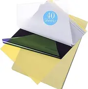 Tattoo Transfer Paper and Gel Kit, 100PCS Tattοο Thermal Stencil Paper, 4 Layers Premium DIY Tattοο Tracing Paper Transfer Kit Supplies, Size A4 TTP-100 (20)