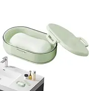 LeoLeozz 2PCS Travel Shampoo Container,Portable Shampoo Case Soap Box - Double Layer Shampoo Bar Holder Travel Shampoo Holder for Home Apartment Dormitory Travel