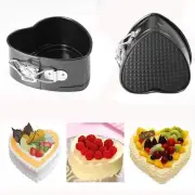 Cheese Tin Pan Love Heart Cake Shape Non Stick Baking DIY Cake Tray Bread Cake