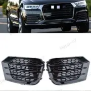 For Audi Q3 2016 17 2018 Black Audi Q3 Fog Light Grill Front Honeycomb Grille (for: Audi)