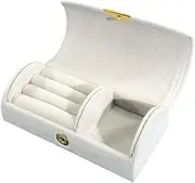 AIMALL Mini Flannel Jewelry Storage Box Ring Earrings Necklace Organizer for Travel