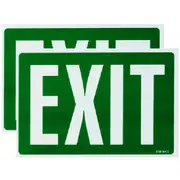 Headline Sign Exit 203x305mm Green/White 2 Pack