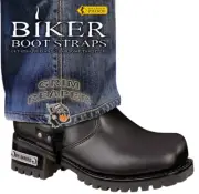 Harley-Davidson Boot 6" Grim Reaper Motorcycle Boot Straps