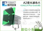 數位小兔【FORMATT A2 1/4 PLUS GREEN綠 燈光濾片】色溫片 攝影燈 錄影燈 LED燈 濾色片 濾片