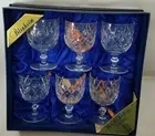 Royal Doulton By Corbett Webb BLENHEIM 4" Cut Glass Crystal Wine Set Of 6