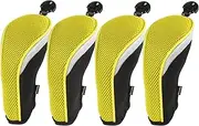 Andux Mesh Golf Hybrid Club Head Covers w/Dial No. Tags 4pcs/set (All The Same Size)