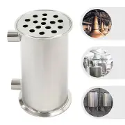 OD 4" Dephlegmator Reflux Condenser 16 Tubes For Moonshine Distillation Column