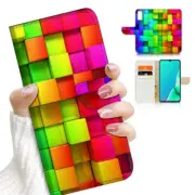 ( For Vivo Y20S ) Wallet Flip Case Cover AJ23958 Abstract Rainbow