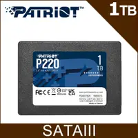 在飛比找PChome24h購物優惠-Patriot美商博帝 P220 1TB 2.5吋 SSD固