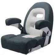 Relaxn Cruiser Series Seat High Back White/Dark Grey High-density Foam Padding