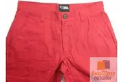 MENS SKINNY CHINOS 100% COTTON Pants Trousers Designer Straight Leg Slim - Red - 32""