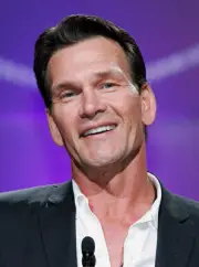 Actor Patrick Swayze accepts the Independent Career Achievement Aw - Old Photo 4