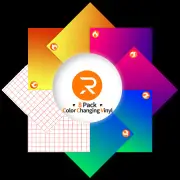 Hot Color Changing Adhesive Vinyl Bundle - 12" x 10" 8 pack