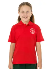 Red Polo Top-Prep