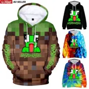 Kids Boys Unspeakable 3D Print Casual Hoodie Sweatshirt Jumper Pullover Tops AU